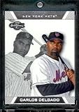 2007 Topps Co-Signers #41 Carlos Delgado New York Mets Baseball Card - Mint Condition - In Protective Display Case !