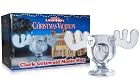Officially Licensed National Lampoons Christmas Vacation Glass Moose Eggnog/Cups/Mugs Qty 2