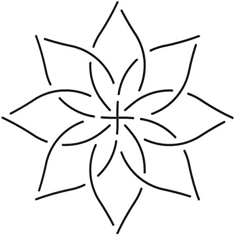 Quilting CreationsContinuous Floral Border Quilt Stencil, 6"