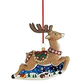 Reed & Barton Classic Christmas Reindeer Ornament