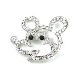 Crystal Mickey Mouse Brooch