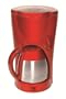Kalorik TKM-17409 900-Watt 8-10-Cup Coffeemaker with Stainless-Steel Carafe, Red