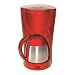 Kalorik TKM-17409 900-Watt 8-10-Cup Coffeemaker with Stainless-Steel Carafe, Red
