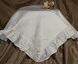 Dupioni Girl'S Embroidered Roidered Blanket W/Ruffle