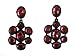 Hot Pink Chandelier Earrings Black Metal