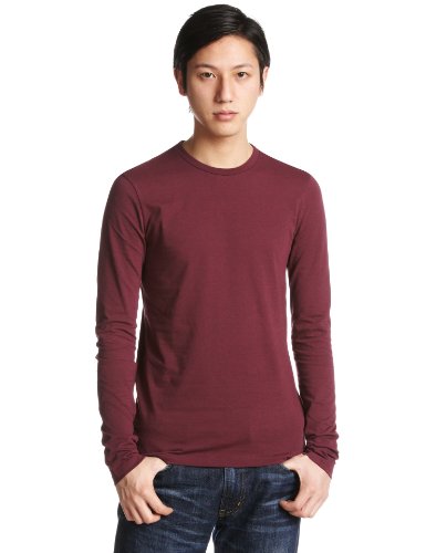 (ジョルダーノ)GIORDANO コットンスリムフィットクルーネックTシャツ01022022 01022022 17 17 HTR BERRY FUSION S