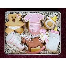 It's A Girl Sugar Cookie Gift Tin