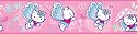 RoomMates RMK1074BCS 5-Yard Hello Kitty Peel and Stick Border