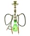 NEW Green 22″ 3 Hose Hookah w/ Glass Base Huka + Briefcase