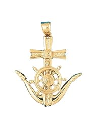 CleverEves 14K Gold Pendant Anchor 11.2 - Gram(s)