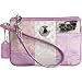 AUTHENTIC COACH SIGNATURE STRIPE PATCHWORK WRISTLET (Pink)