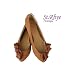 セイントライ カッティングリボンバレエシューズ / St.Rhye cutting ribbon ballet shoes （ブラウン）-225-22.5cm