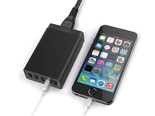 Anker 40W 5ポート USB急速充電器　ACアダプタ PowerIQ搭載 iPhone5C/5S/5/4S/4/iPod/iPad/Xperia/GALAXY/ウォークマン等対応
