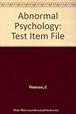 Test-item file : [to accompany]Abnormal psychology, second edition, Rosenhan and Seligman