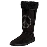 UNIONBAY Womens Storm Peace Sign Print Boot