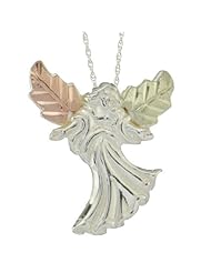Black Hills Gold by Coleman Sterling Silver Angel Necklace