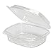 GNPAD08F - Clear Hinged Deli Container, Apet, 8 Oz, 5-3/8 X 4-1/2 X 2