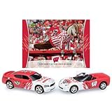 Wisconsin Badgers 1:64 2007 Home & Road Dodge Charger/Corvette 2 Pack with Card