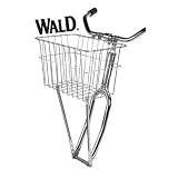 Wald 135 Front Grocery Bicycle Basket (14.5 x 9.5 x 9, White)