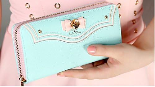 Cosplay Sailor Moon Tsukino Usagi Pu Leather Billfold Phone Wallet Purse （Green）