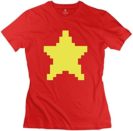 100% Cotton Family Mario Star T-shirts For Woman - Round Neck