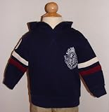 Polo By Ralph Lauren Boys Hooded Sweatshirt w/ PRL Coat of Arms and No. 3