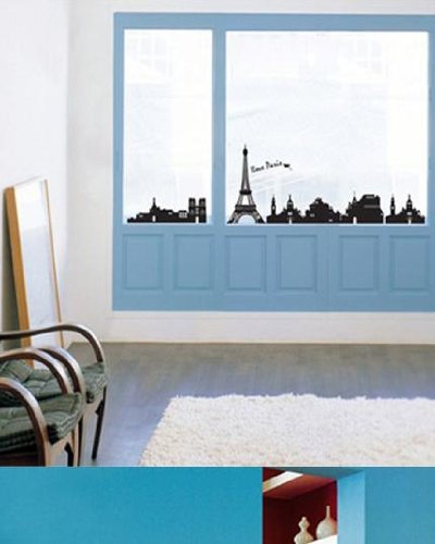 Paris Eiffel Tower Vinyl Peel & Stick Home Wall Sticker Decals