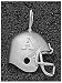 Logo Art Arizona Wildcats Sterling Silver Helmet Pendant