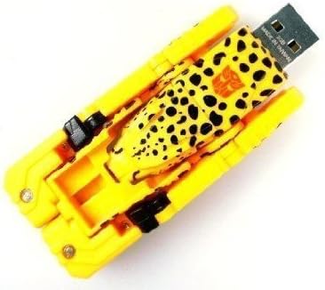 SUSAND High Speed 16GB Transformer USB Flash Drive Memory Pen Drive Cartoon image Gift,Yellow