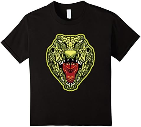 Kids Crocodile Aquatic Reptile Wildlife Animal Zoo Nature T Shirt 8 Black