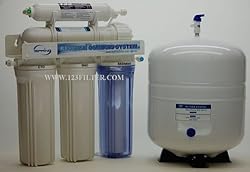 iSpring 75GPD 5-Stage Under-counter Reverse Osmosis RO Water Filter with Clear Housing