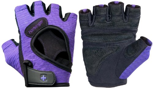 Harbinger Women's Flex Fit Weight Lifting Gloves, Purple