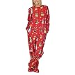 Nick & Nora&reg; Women's Footie PJ - Reindogs Red