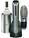 Ultimate Wine Gift Set with Cordless Electric Wine Opener, Wine Chiller, Pourer & Stopper