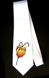 Party Decoration Necktie with blossom, petals, stem