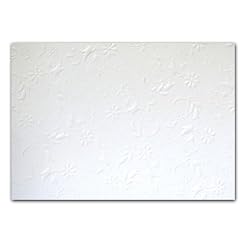 White Embossed Floral - Designer Note Cards (set of 10)