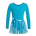 MAGIC TOWN Girls' Classic Long Sleeve Tutu Dress Leotard