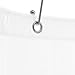 Zenna Home Clear Shower Curtain Liner, Heavyweight Semi-Sheer Liner for Showers and Bathtubs with Rustproof Grommets, 10-Gauge Vinyl, 72 x 72 Inches, White