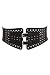 Torrid Plus Size Black Extra Wide Perforated Rhinestone Buckle Stretch Belt