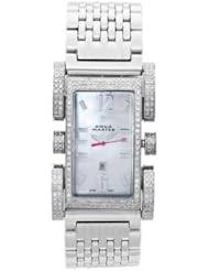 Aqua Master Mens or Womens Flex Bicycle Diamond Watch, 2.75 ctw in Stainless Steel white dial