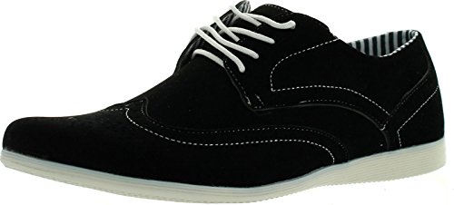 Coronado Mens Casual Shoes Cody-4 Faux Suede Soft Comfort Oxford With A Classic Wing Tip Toe