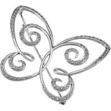 14K White Gold Diamond Fashion Brooch