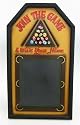 Billiard Chalkboard Sign: Billiard Room D&eacute;cor