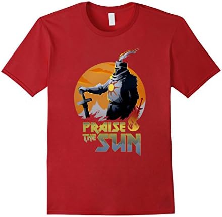 Men's Praise The_Sun T-Shirt Large Cranberry