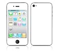 DecalSkin Apple iPhone 4 Skin Cover - Simply White