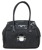 Guess Brigit Flap Satchel Bag, Black