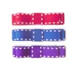 Mini bow - White stitch set of 3 color combo 3