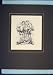 Boxing Ring Drawing Men Gloves Black White Old Print