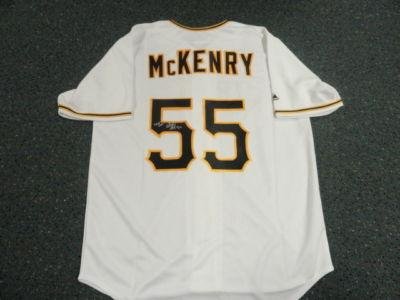 Michael Mckenry Signed #55 Pittsburgh Pirates Jersey - Autographed MLB Jerseys