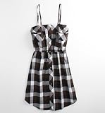 Lucy Love Harper Plaid Dress - Gray X Med